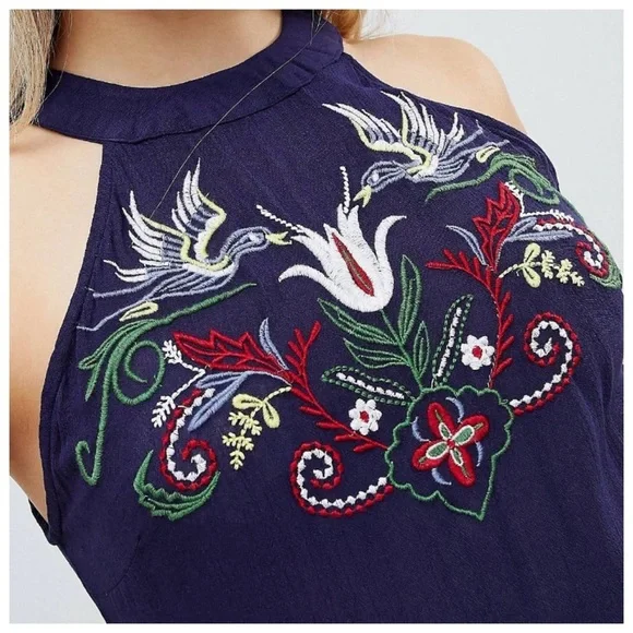 Brave Soul East Bohemian Embroidered Romper - Picture 5 of 9